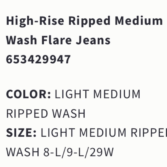 Hollister Flare Light Distressed Jean - Picture 3 of 3